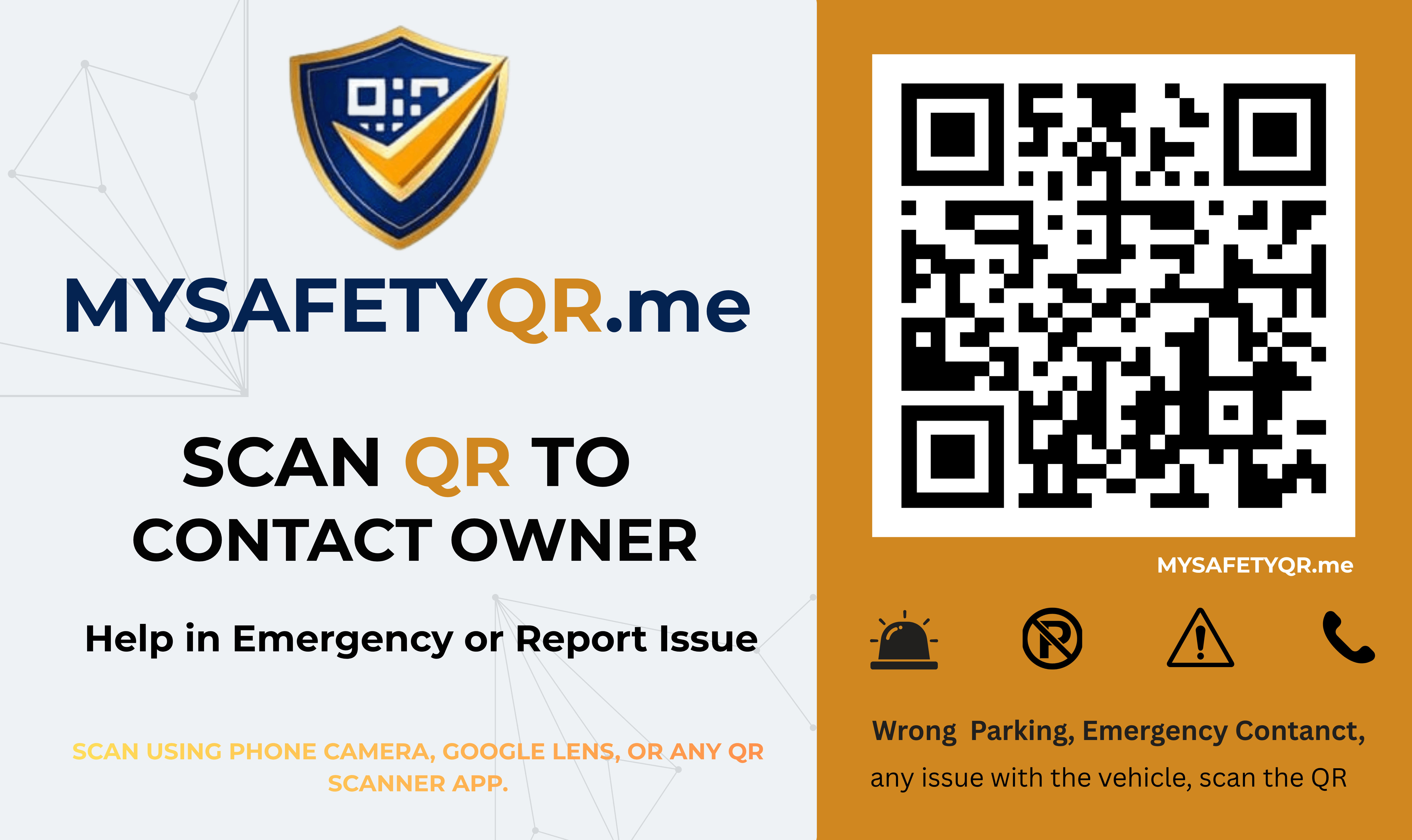 MySafetyQR sticker